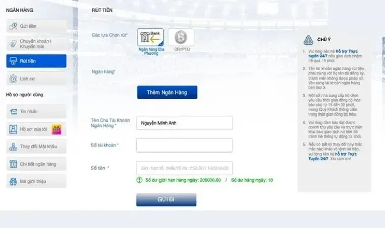 Rút Tiền OLYBET: Hướng Dẫn Chi Tiết Dễ Dàng 2 Rút Tiền OLYBET: Hướng Dẫn Chi Tiết Dễ Dàng